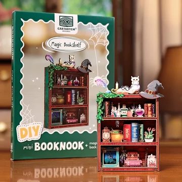 MINI BOOK NOOK KIT - DIY- Magic Bookshelf - Mágnessel