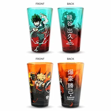 MY HERO ACADEMIA - Izuku & Bakugo - 2 üvegpohár