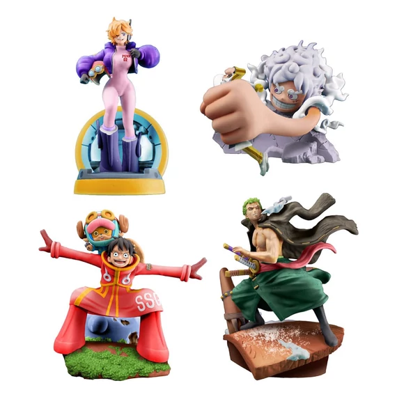 ONE PIECE - Logbox Re Birth - 4 szobor 9cm