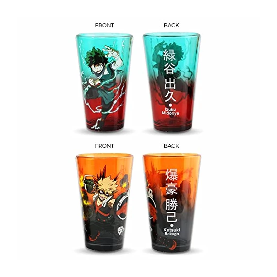 MY HERO ACADEMIA - Izuku & Bakugo - 2 üvegpohár