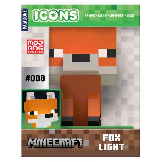 Minecraft róka (Fox) ikon lámpa