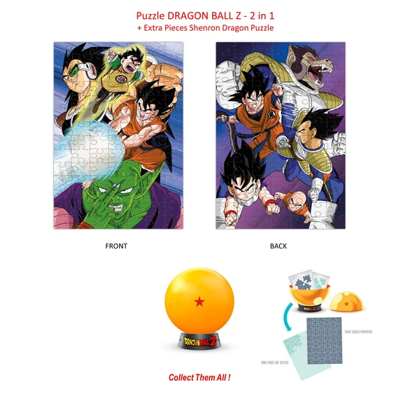 DRAGON BALL Z - Gyűjthető Puzzle - 1 Star - 2in1 Puzzle + Extra