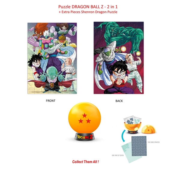 DRAGON BALL Z - Collectible Puzzle - 3 Stars - 2in1 Puzzle