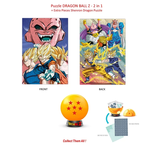DRAGON BALL Z Puzzle - 6 Csillag - 2in1 Puzzle