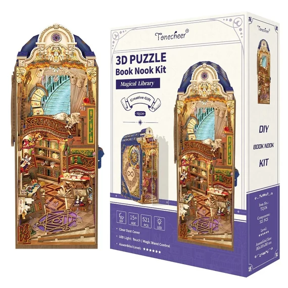 BOOK NOOK KIT - DIY- Magical library - 521db + LED Light