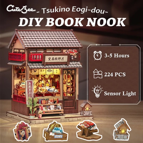 MINIATURE HOUSE - DIY - 224pc + LED Light