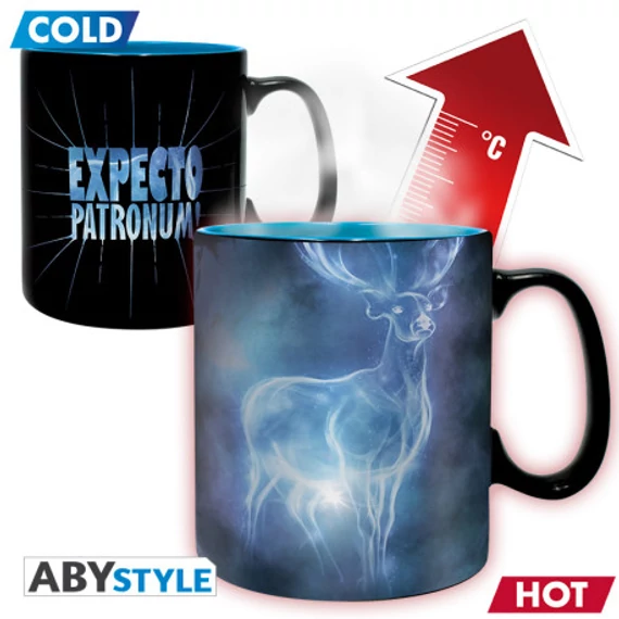 HARRY POTTER - Hőre változó bögre - 460 ml - Patrónus