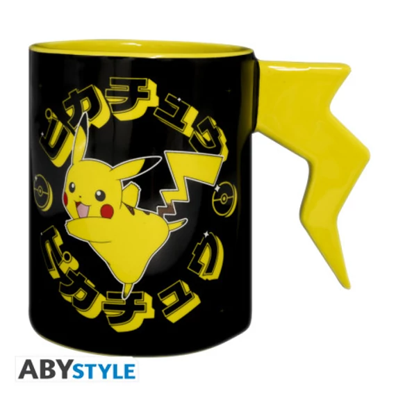 POKEMON - 3D bögre - Pikachu lightening bolt 