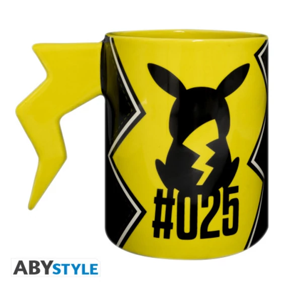 POKEMON - 3D bögre - Pikachu lightening bolt 